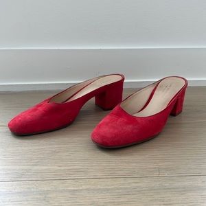 Club Monaco suede mules